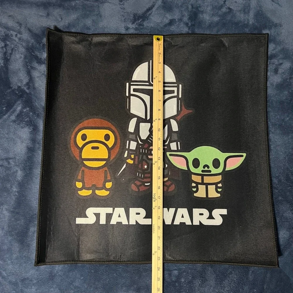 Star Wars x Baby Milo Custom Rug with Yoda Mandalorian and Baby‎ Milo